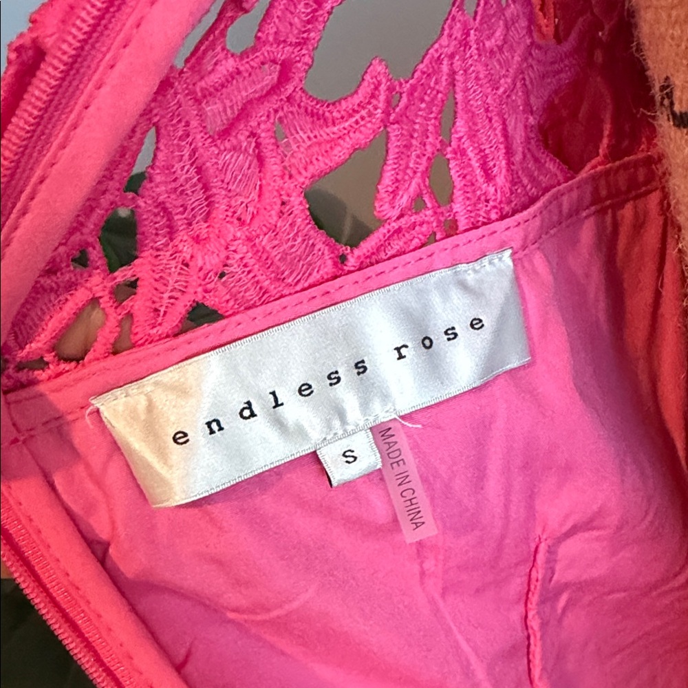 Endless Rose Fuchsia Lace Maxi Dress - Picture 8 of 9
